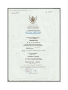 Certificate Welder